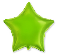 Balon foliowy 18" - "Gwiazda" (j. zielony)