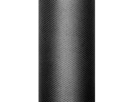 Tiul gładki, czarny, 0,15 x 9m (1 szt. / 9 mb.)