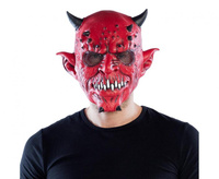 Maska lateksowa Straszny Diabeł
