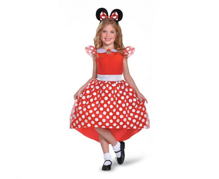 Strój  Red Minnie Classic - Minnie Mouse (licencja), rozm. XS (3-4 lat)