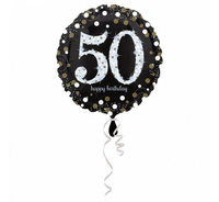 Balon foliowy 18" - "Sparkling Birthday 50"