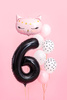 Balon foliowy Cyfra ''6'', 86cm, czarny