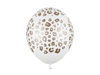 Balony 30 cm, Cętki, Pastel Pure White (1 op. / 50 szt.)