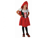 Strój dla dzieci Słodki Kapturek (sukienka z peleryną i kapturem), rozm.110/120 cm