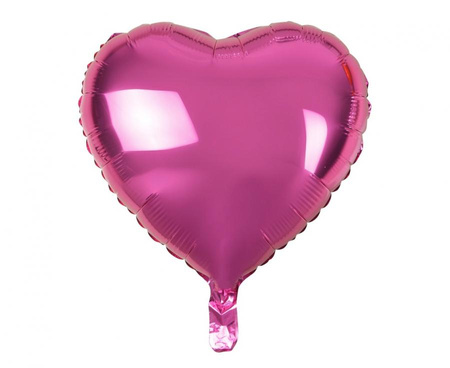 Balon foliowy Serce, różowe, 18/ 100szt.