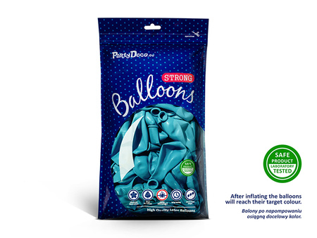 Balony Strong 27cm, Metallic Caribb. Blue (1 op. / 50 szt.)