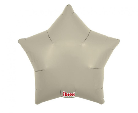 Balon foliowy, gwiazda 15", Sand Gray, 5 szt.