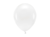 Balony Eco 26cm pastelowe, biały (1 op. / 10 szt.)