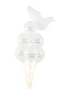 Balony 30 cm, Chrzest Święty, Pastel Pure White (1 op. / 6 szt.)