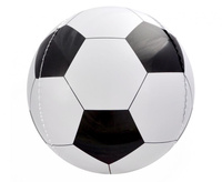 Balon foliowy 16" Piłka biało-czarna
