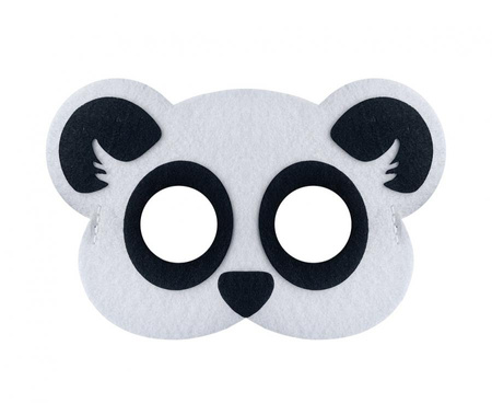 Maska filcowa Panda, 19x12 cm