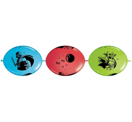 Balon QLink 12, nadr. Star Wars , pastel mix specjalny/ 50 szt. KK