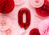 Balon foliowy Litera ''O'', 35cm, czerwony