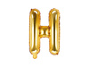 Balon foliowy Litera ''H'', 35cm, złoty