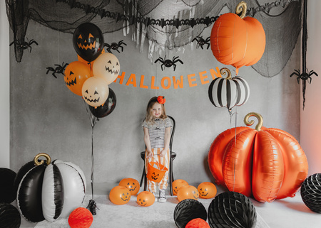 Baner Halloween, 2.5 m, pomarańczowy