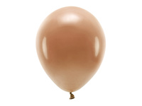 Balony Eco 30cm pastelowe, czekoladowy brąz (1 op. / 10 szt.)