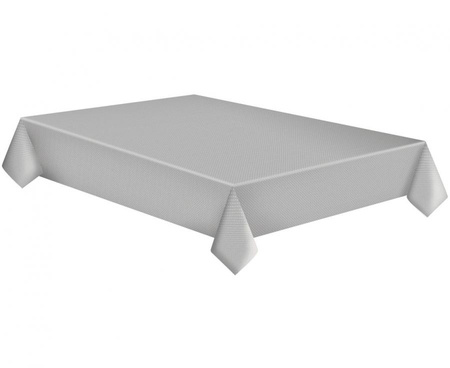 Obrus papierowy White Dots on Grey, 120 x 180 cm