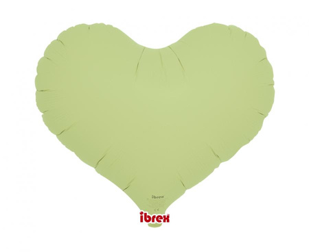 Balon foliowy, serce Jelly 14, Pastel Green, 5 szt.