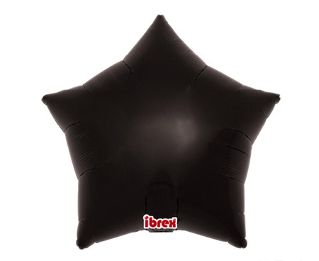 Balon foliowy, gwiazda 15", Metallic Black, 5 szt.