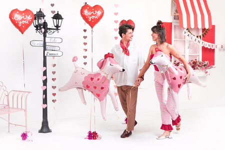 Balon foliowy Serce ''I love you'', 45 cm, mix