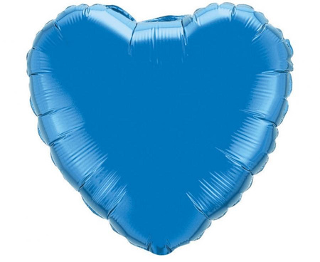 Balon foliowy 18" - "Serce" (niebieskie)