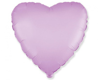 Balon foliowy 18" - Serce (satynowy pastel liliowy)