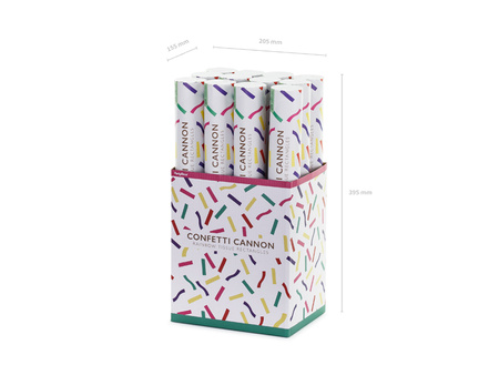 Tuba z konfetti, mix, 40cm