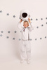 Strój Astronauta, biały, rozmiar 116-128 cm