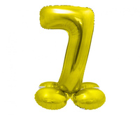 Balon foliowy Smart, Cyfra stojąca 7, złota, 72 cm