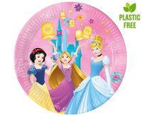 Talerzyki papierowe Princess Live Your Story (next generation) 23 cm, 8 szt. (plastic-free)