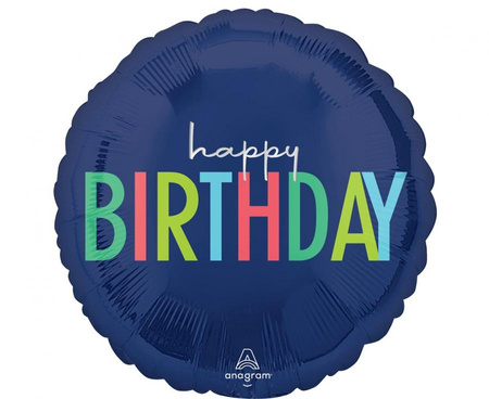 Balon foliowy 18" -  Modern Birthday