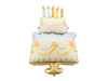 Balon foliowy Tort, 62x104 cm, mix