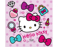 Serwetki papierowe  33x33 cm HELLO KITTY SANRIO FSC, 23 cm., 8 szt.