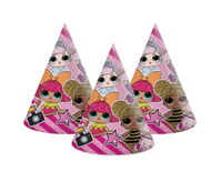 Czapeczki papierowe LOL Glitterati, 6 szt.