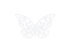 Dekoracje papierowe Motyl, 6,5 x 4cm (1 op. / 10 szt.)