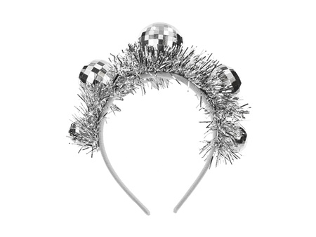 Opaska Kule Disco, 17.5x17.5 cm, srebrny