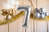 Balon foliowy Cyfra ''7'', 72cm, srebrny