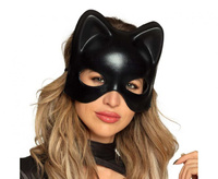 Maska Wenecka Kot, czarna