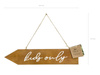 Drewniany drogowskaz Kids only, 36x7,5cm