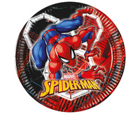 Talerzyki papierowe SPIDERMAN MARVEL FSC  DECORATA PARTY, 20 cm., 8 szt.