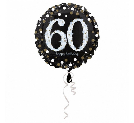 Balon foliowy 18" - "Sparkling Birthday 60"
