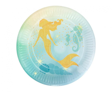 Talerzyki papierowe Syrena, 23 cm, 10 szt.