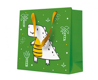 Torebka prezentowa Hello Dino, 17x17x6 cm