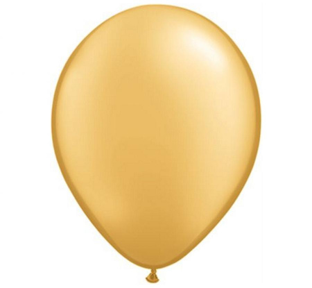 Balon 11", metalik złoty / 100 szt.