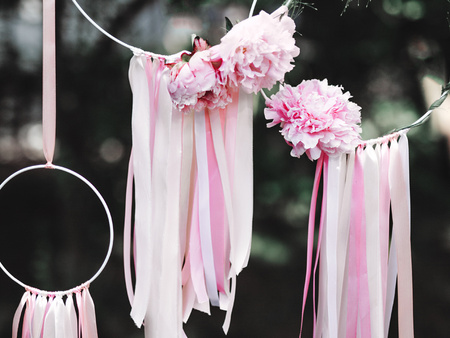 Tasiemka satynowa, j.pudrowy róż, 25mm/25m (1 szt. / 25 mb.)