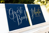 Księga Gości Guest book, 20x24,5cm, granatowy, 22 kartki