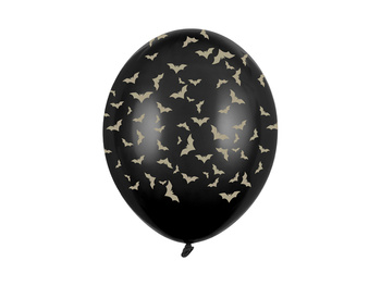 Balony 30 cm, Nietoperze, Pastel Black (1 op. / 50 szt.)