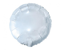 Balon foliowy "Okrągły", biały, 18"