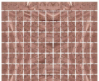 Kurtyna Kwadrat-gwiazdki, metaliczna różowo-złota, 100x200 cm