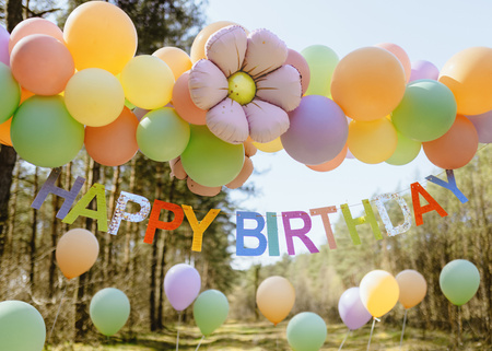 Baner Happy Birthday, 2.2m, mix